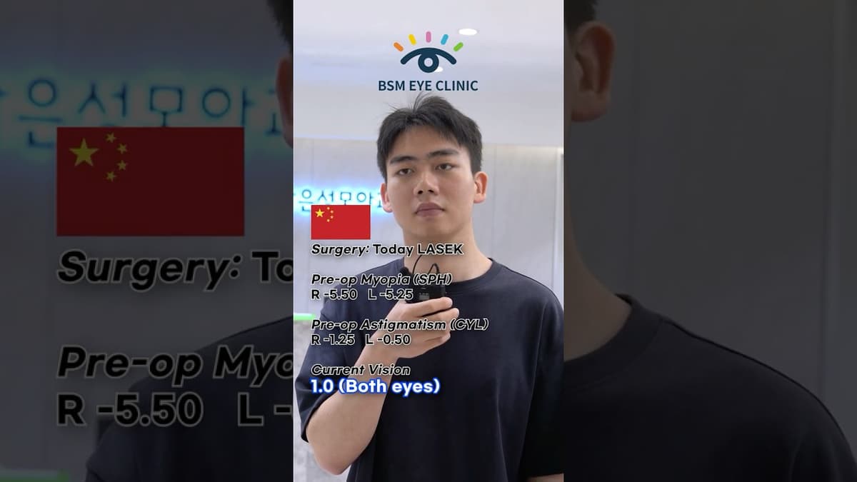 Vision Correction Journey from China to Korea ✈️ #shorts