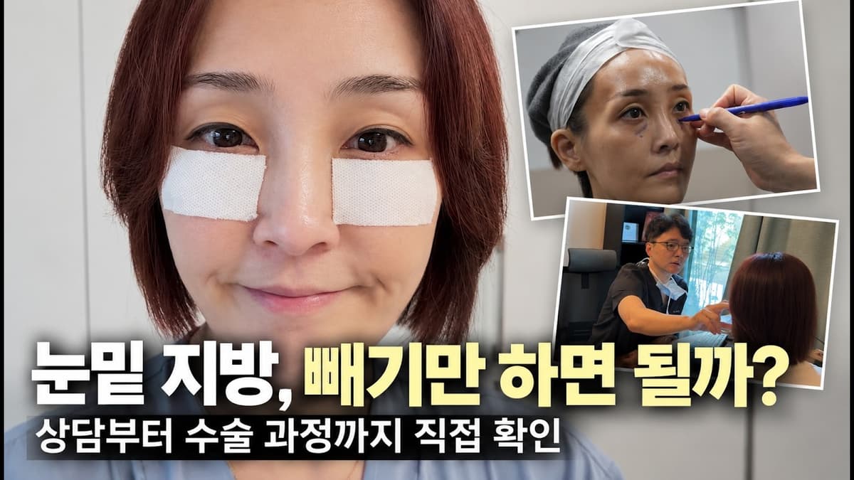 눈밑지방재배치, 수술 전 상담부터 실제 수술 과정까지 | 어떻게 진행될까?