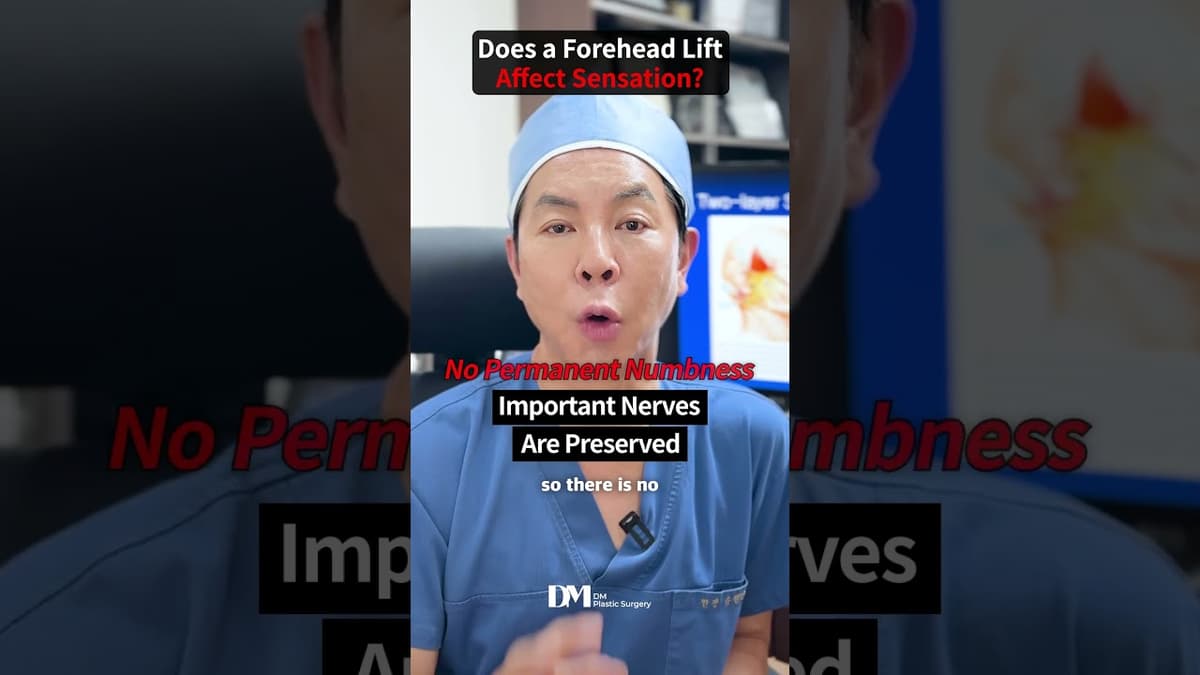 ✨ Does a Forehead Lift Affect Sensation? #foreheadlift #liftingsurgery #facelift #korea #seoul #fyp