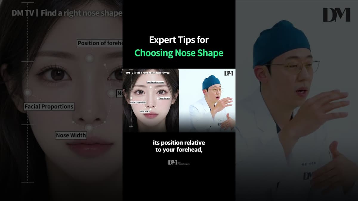 Expert tips for choosing your ideal nose shape 👃 #rhinoplastykorea #nosesurgerykorea #fyp #viral