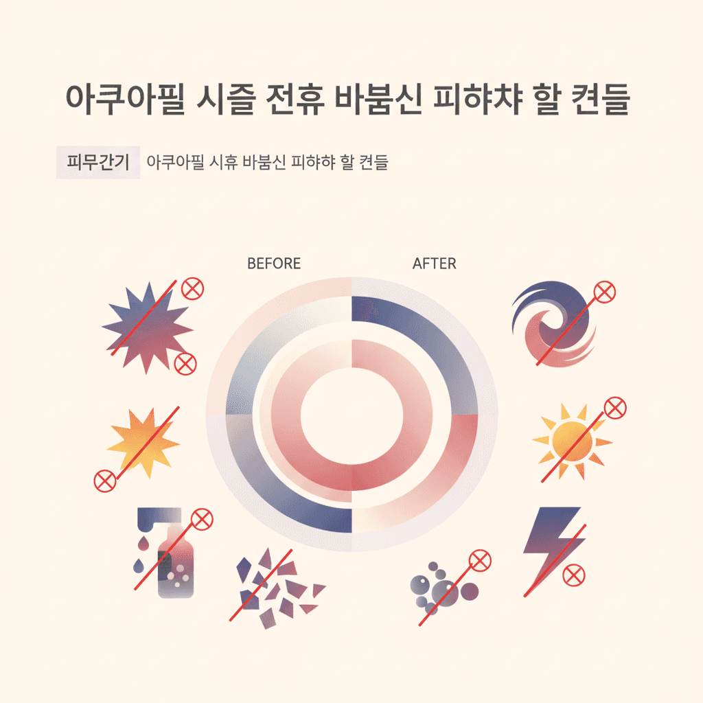 피부관리 — 아쿠아필 시술 전후 반드시 피해야 할 것들