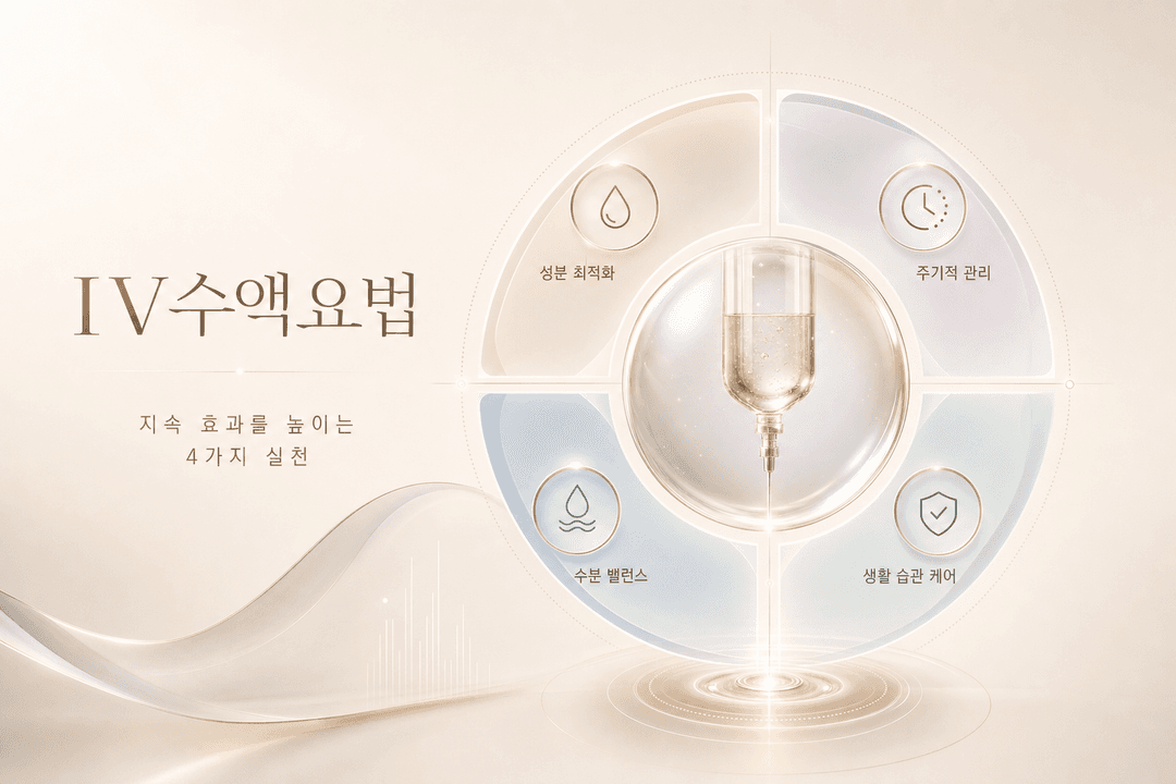 IV수액요법 — 지속 효과를 높이는 4가지 실천