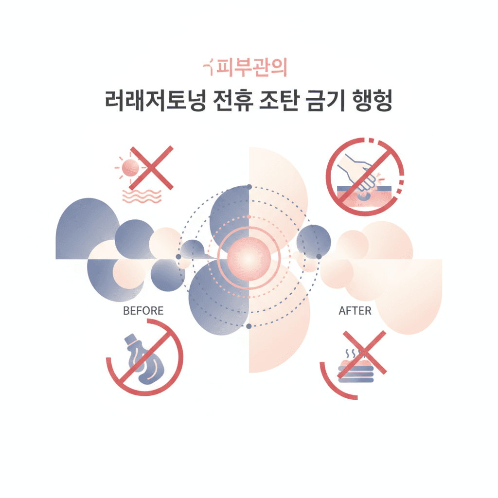 피부관리 — 레이저토닝 전후 절대 금기 행동
