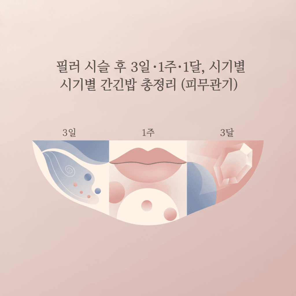 필러 시술 후 3일·1주·1달, 시기별 관리법 총정리
