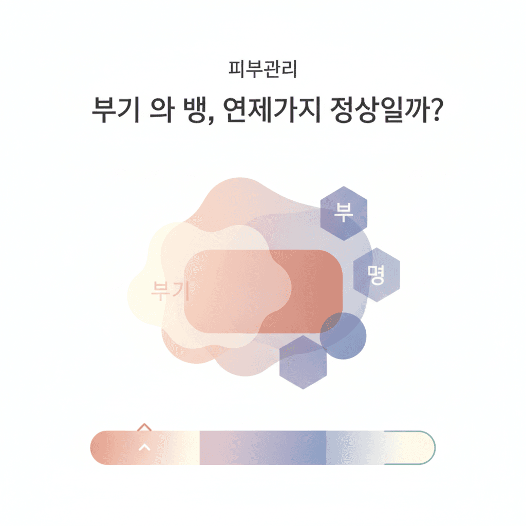 피부관리 — 부기와 멍, 언제까지 정상일까?