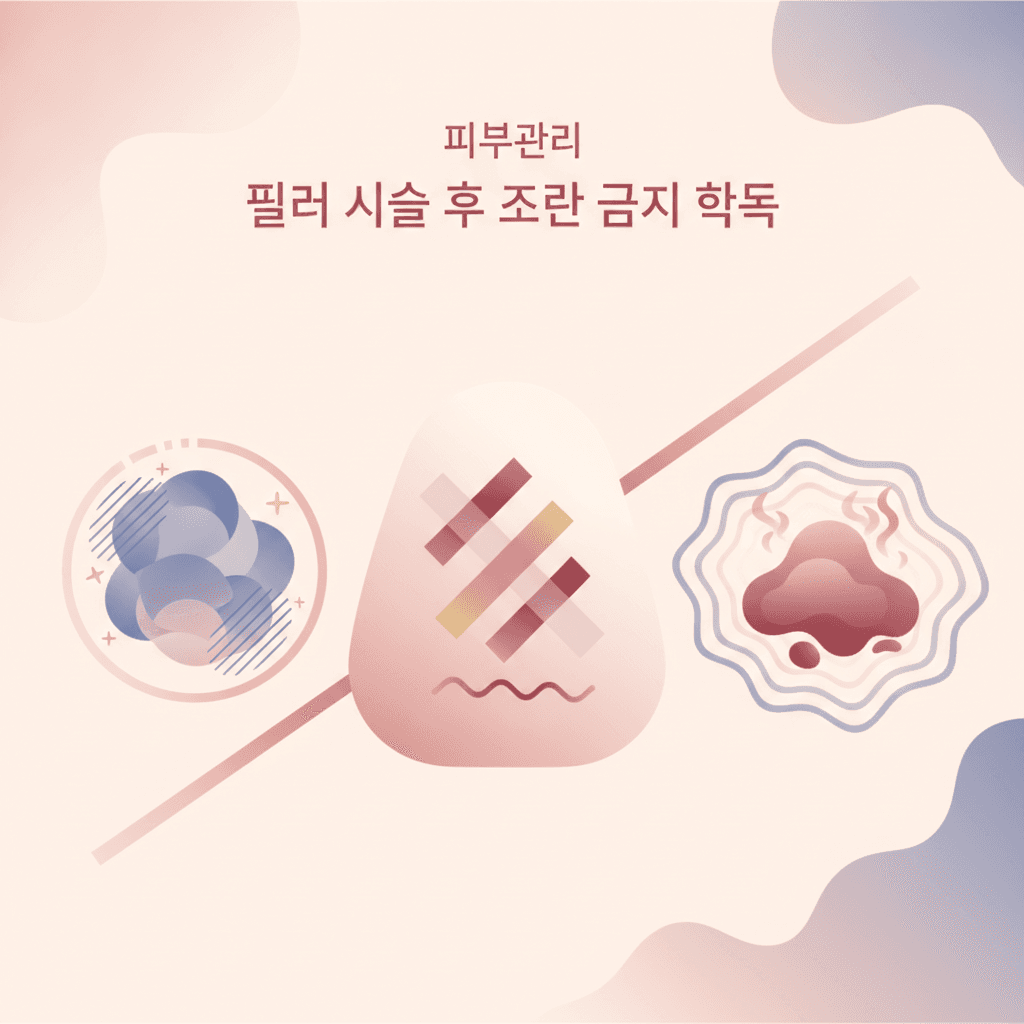 피부관리 — 필러 시술 후 절대 금지 항목
