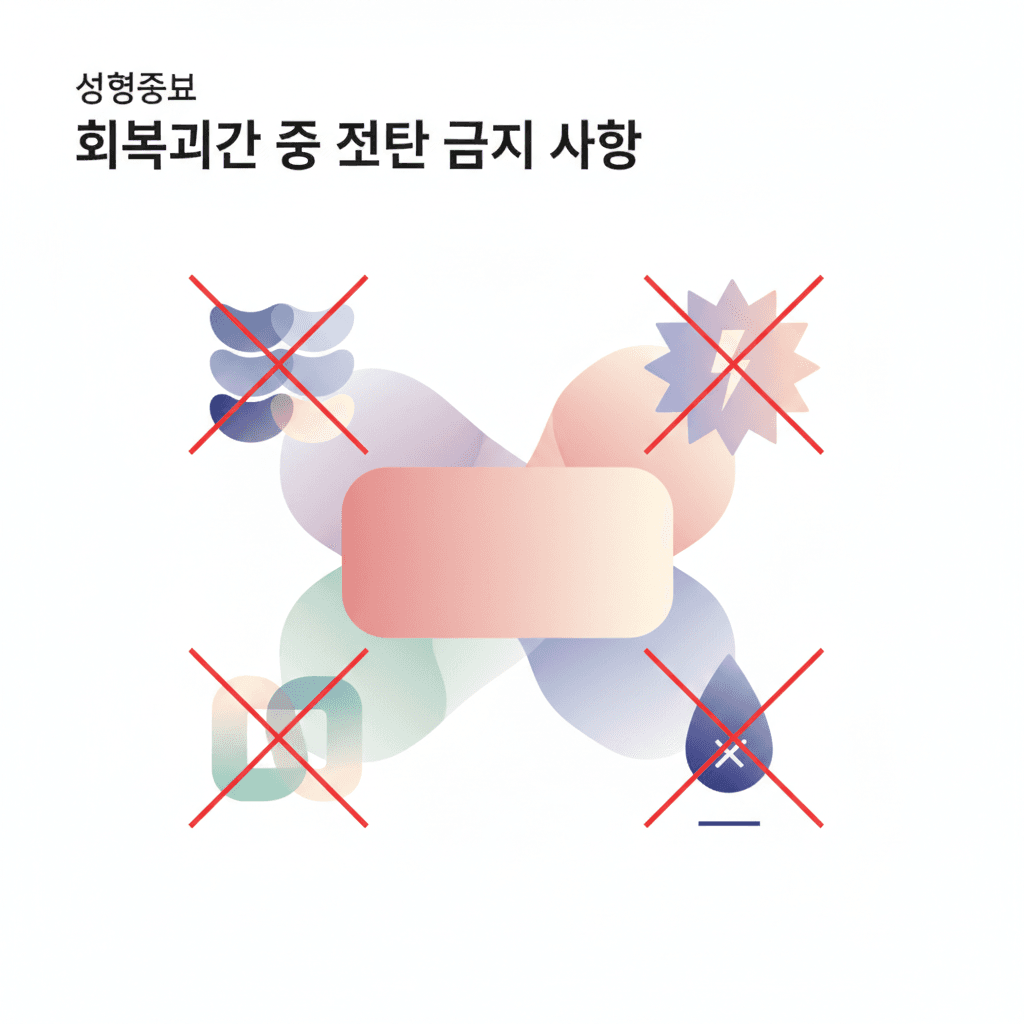 성형정보 — 회복기간 중 절대 금지 사항
