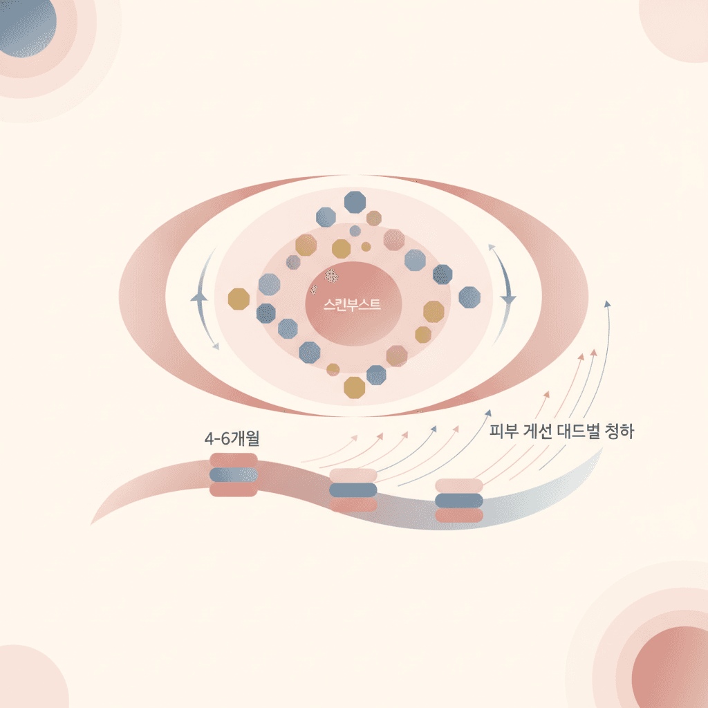 스킨부스터 효과 지속기간 4-6개월, 피부 개선 단계별 변화 분석