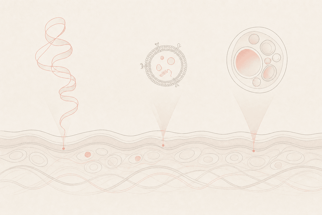 PDRN (Salmon Injection) — Different Molecular Sizes: PDRN vs. Exosomes vs. PRP