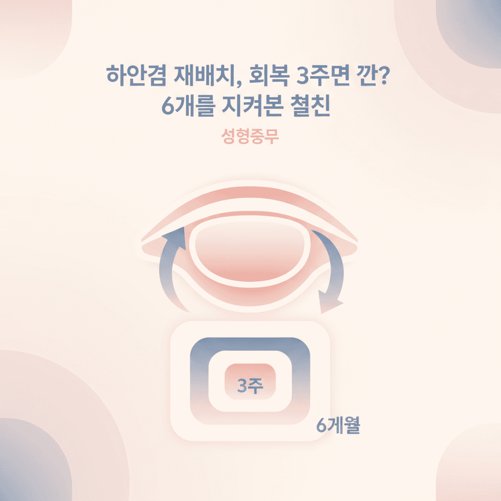 하안검 재배치, 회복 3주면 끝? 6개월 지켜본 현실