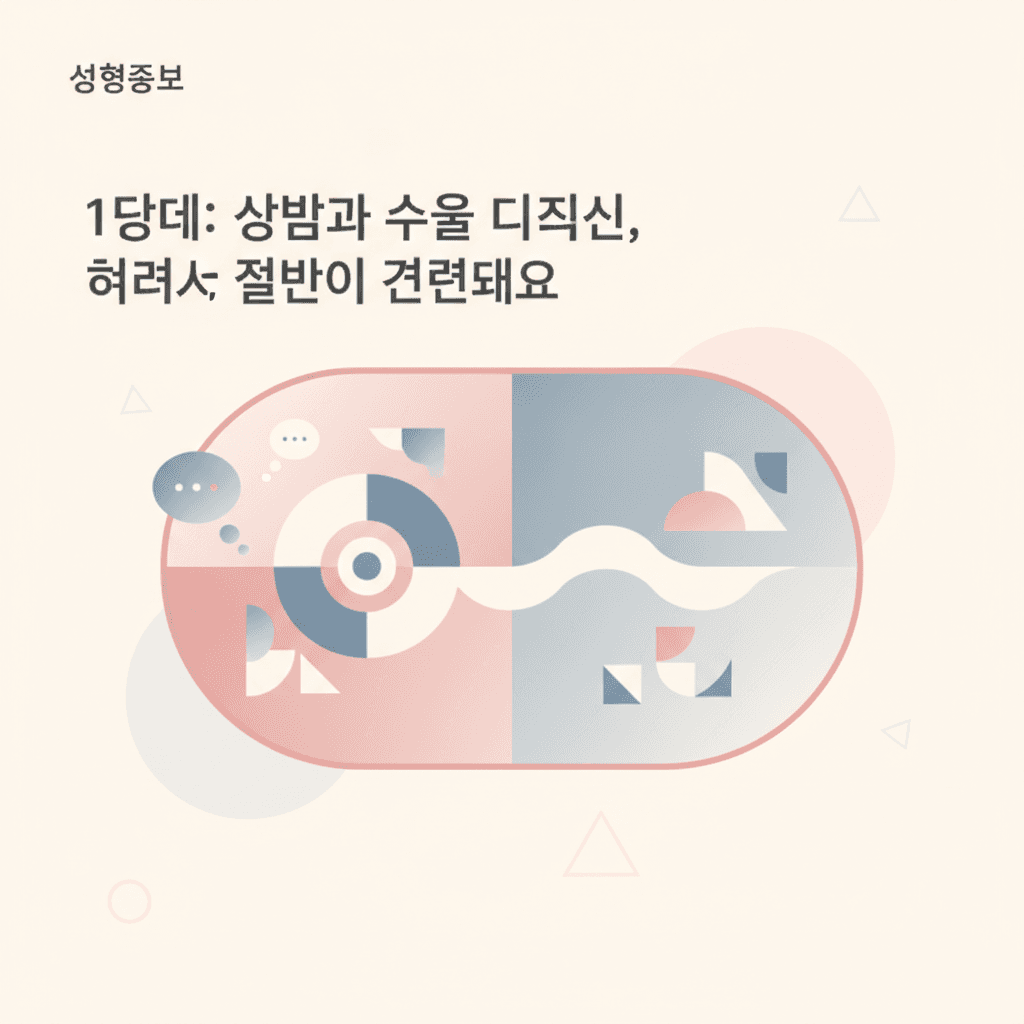 성형정보 — 1단계: 상담과 수술 디자인, 여기서 절반이 결정돼요