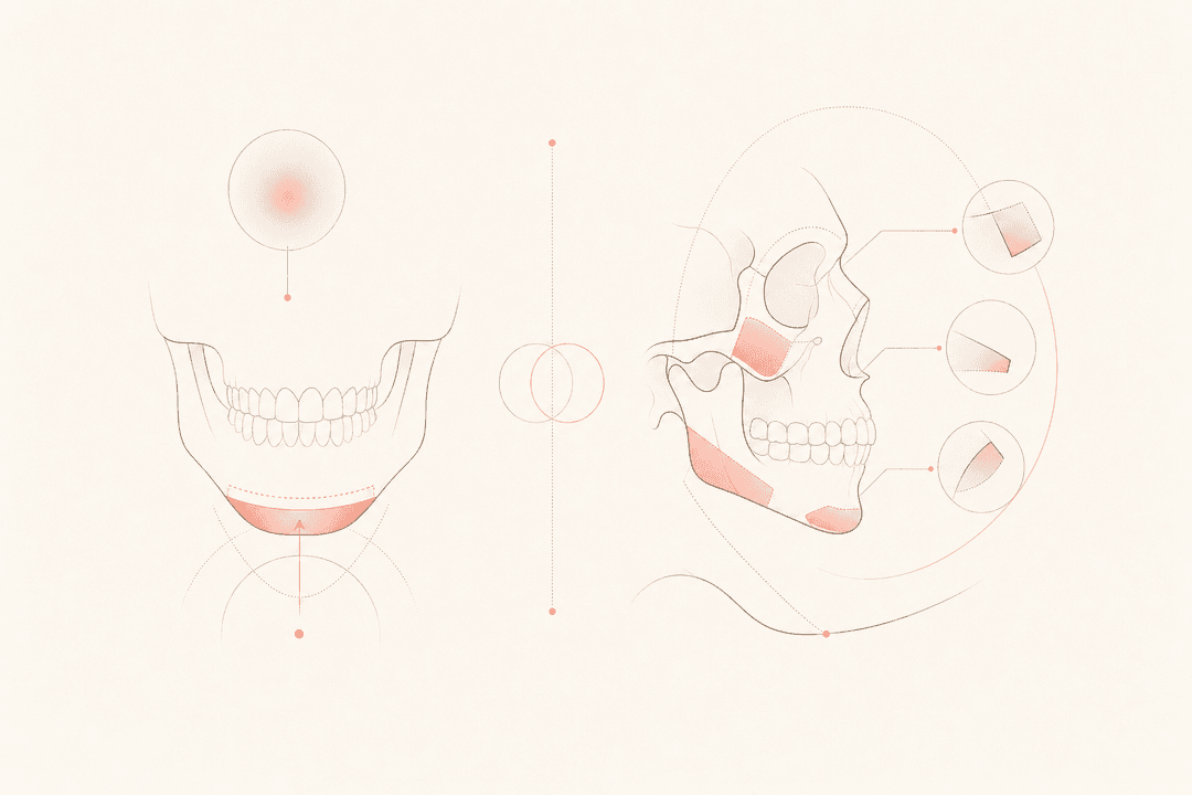 Chin Surgery — Chin Surgery vs. Jawline Contouring Trio: It Starts with Where You Cut