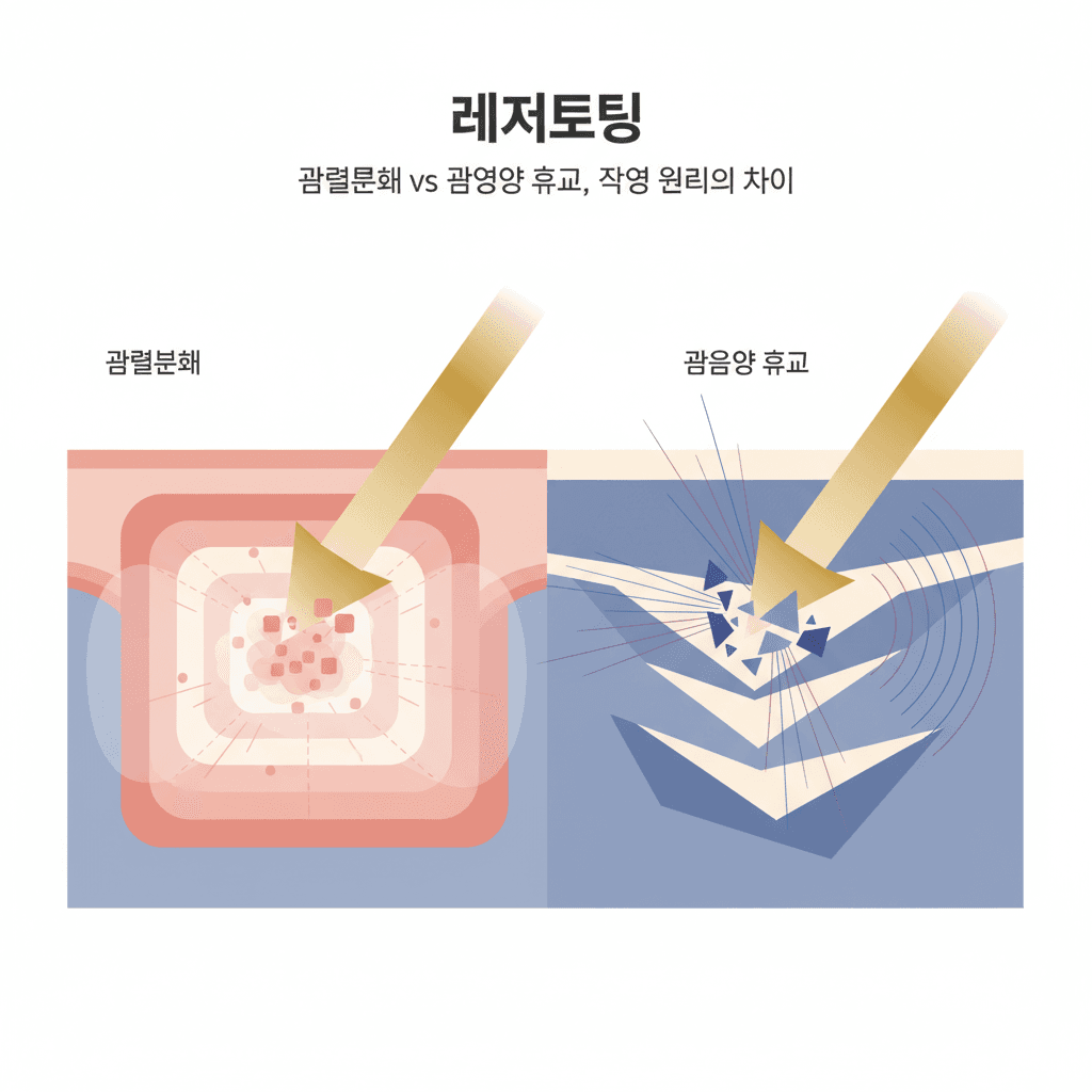 레이저토닝 — 광열분해 vs 광음향 효과, 작용 원리의 차이