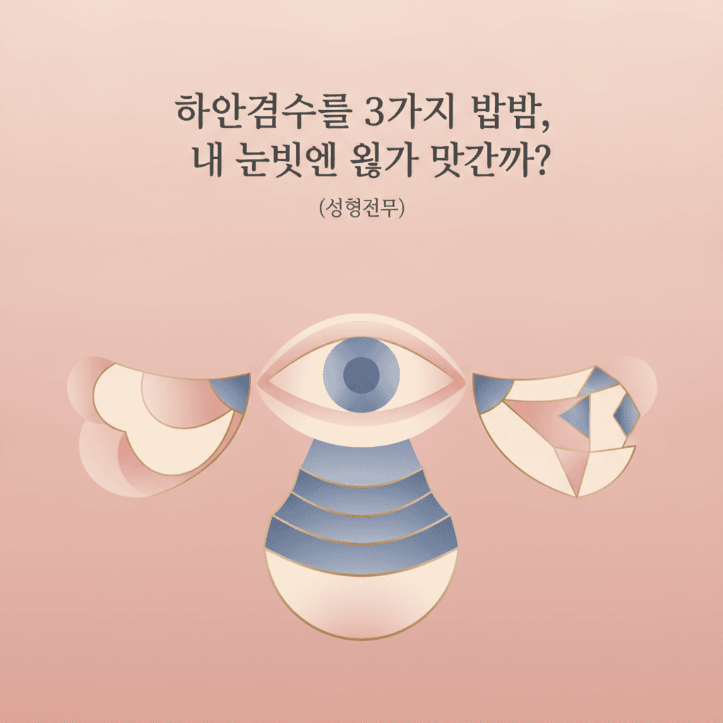 하안검수술 3가지 방법, 내 눈밑엔 뭐가 맞을까?
