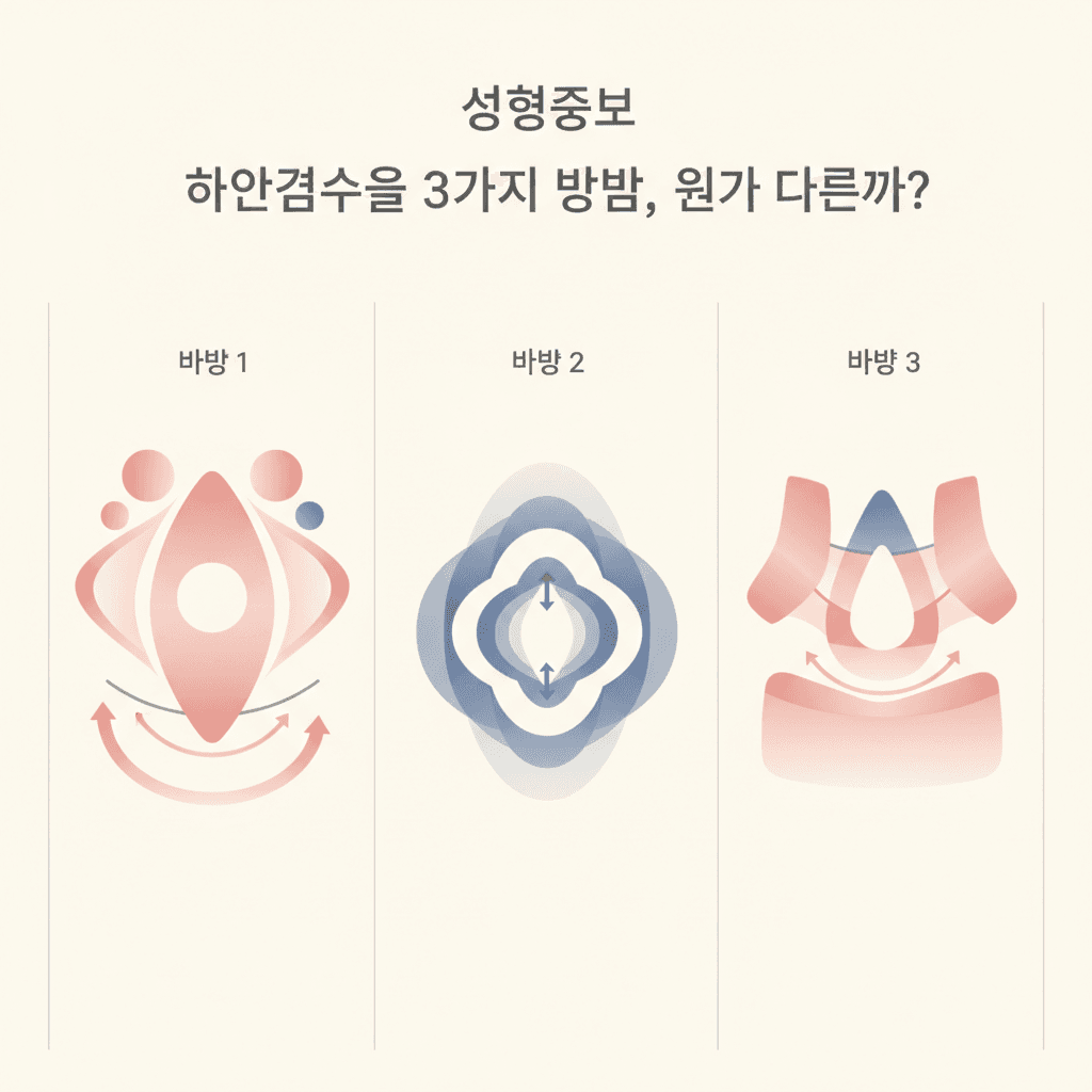 성형정보 — 하안검수술 3가지 방법, 뭐가 다를까?