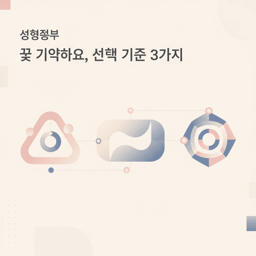 성형정보 — 꼭 기억해요, 선택 기준 3가지