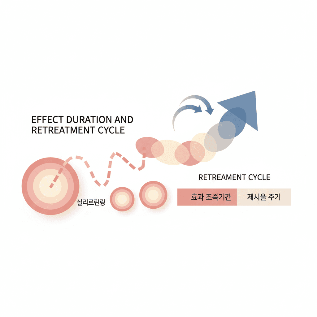 실리프팅 — 효과 지속기간과 재시술 주기