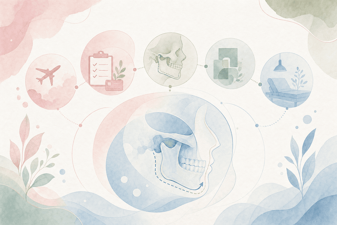 Jaw Surgery Entering Korea and Preparing for Surgery Without Language Barriers — Plastic Surgery Information Medical Aesthetics Infographic