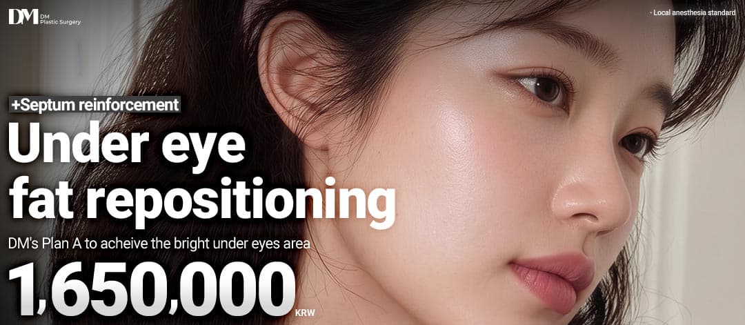 Lower eyelid fat repositioning