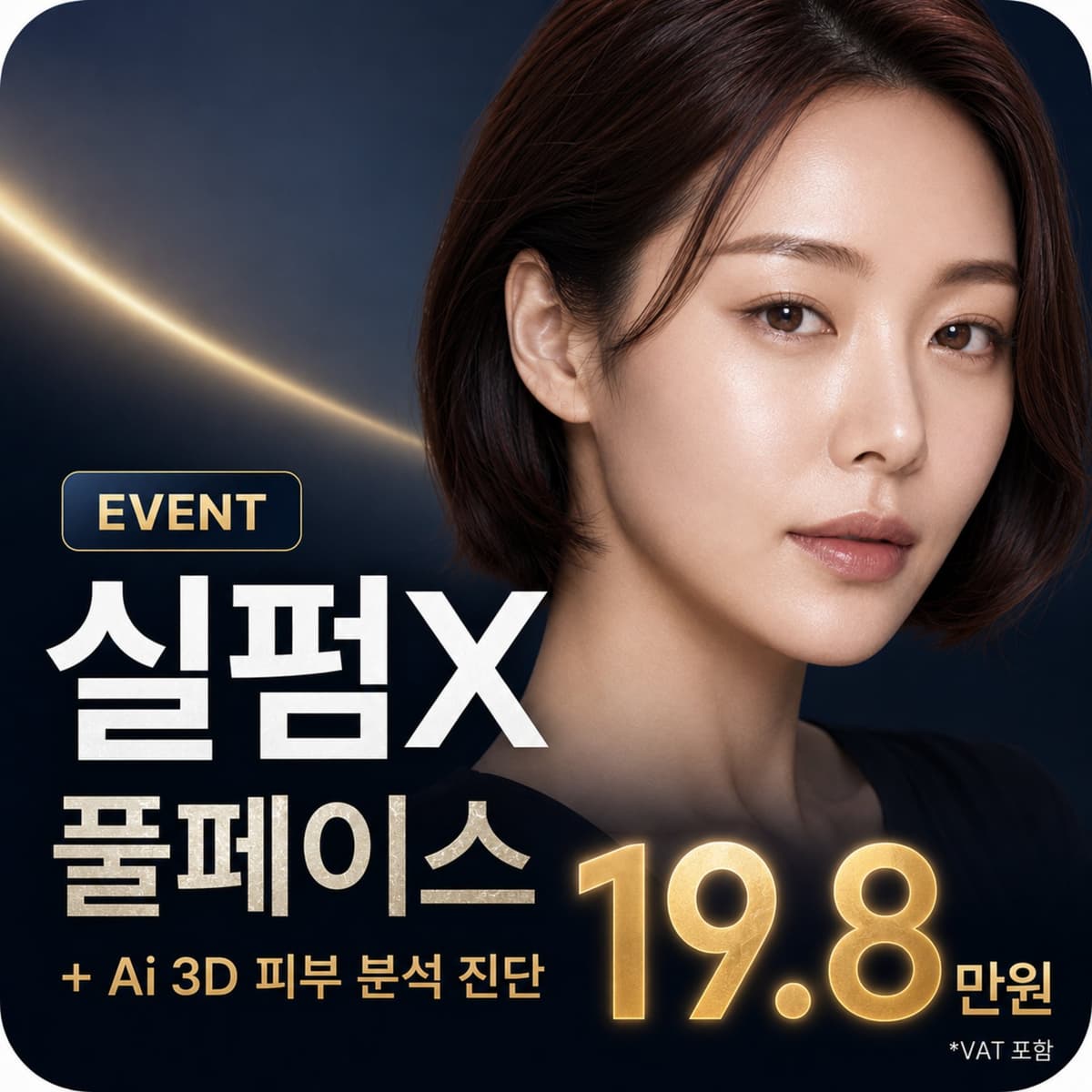 실펌X 얼굴전체+크라이오+모델링1회+Ai 3D 피부분석 진단