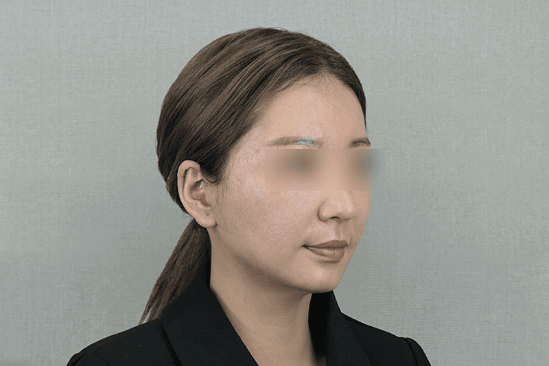 얼굴 아래쪽 무거운거 정리하고 코까지 봤어요!! 3